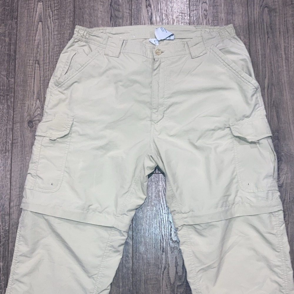 Men world wide sportsman convertible cargo pants khaki size L/32 - Picture 2 of 7